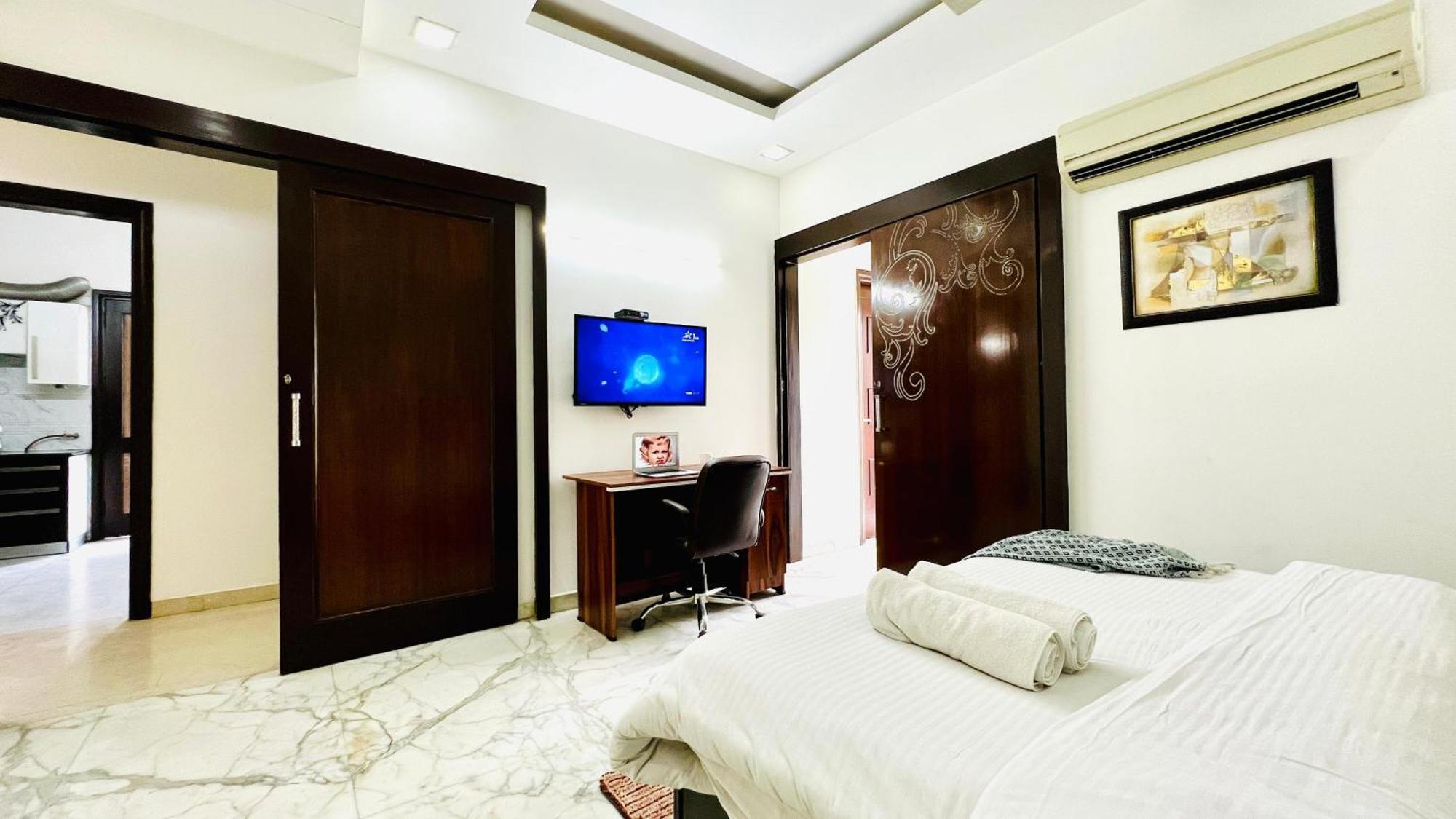 Olive Service Apartments - Greater Kailash Neu-Delhi Zimmer foto